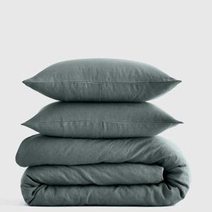 Linen Duvet Cover Set in "Ocean" | Quince
