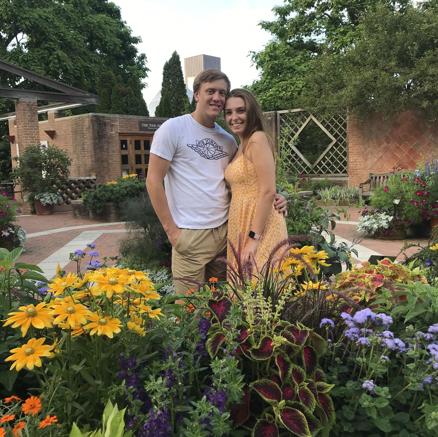 At the Chicago Botanic Gardens....
