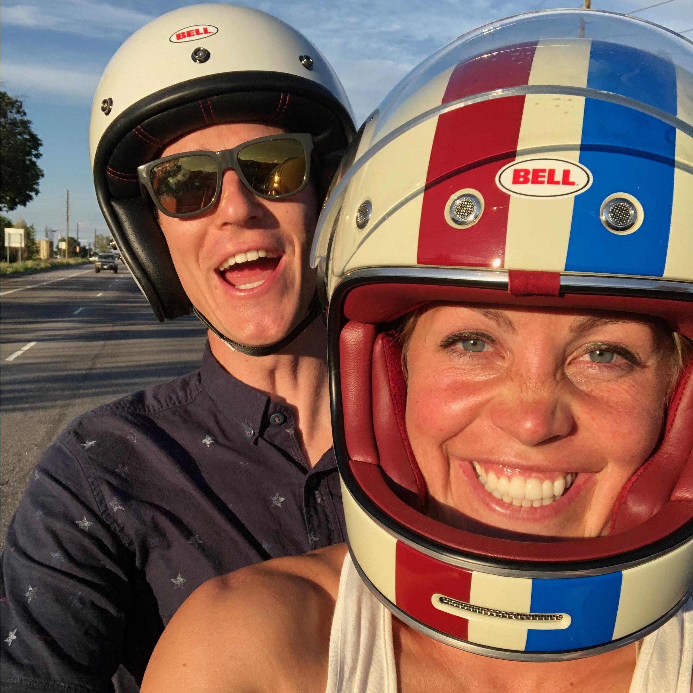 Surprise ride to Red Rocks on Poly, our scooter