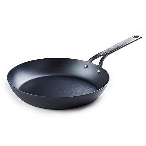 BK Cookware CC002354-001 Black Carbon Steel Skillet, 12'