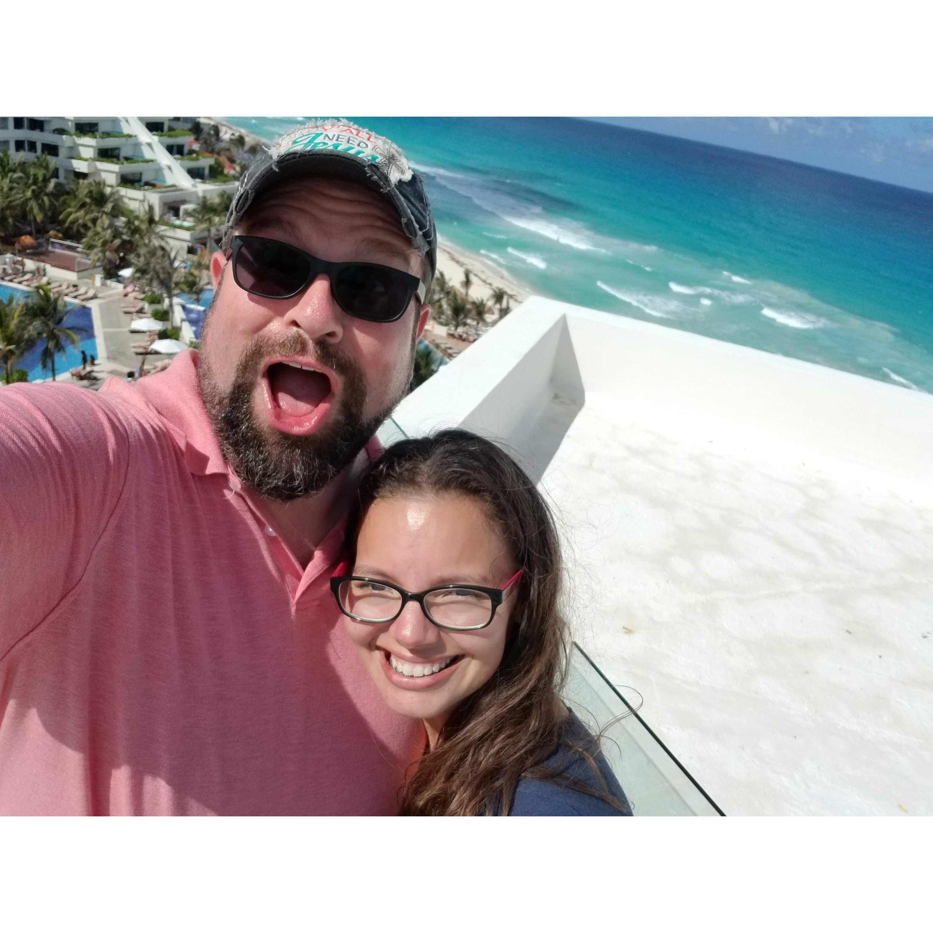 We're in Cancun!!! Say what!!!!