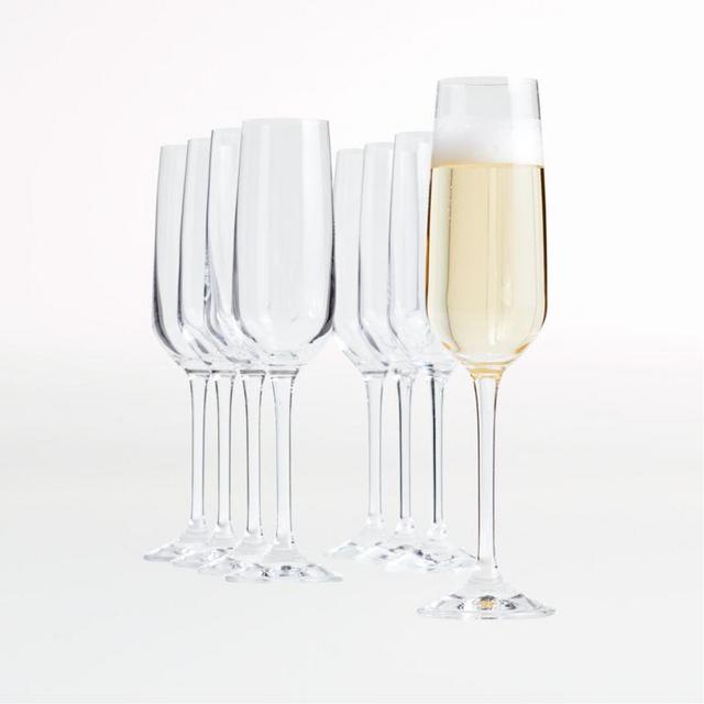 Nattie Champagne Glasses, Set of 8