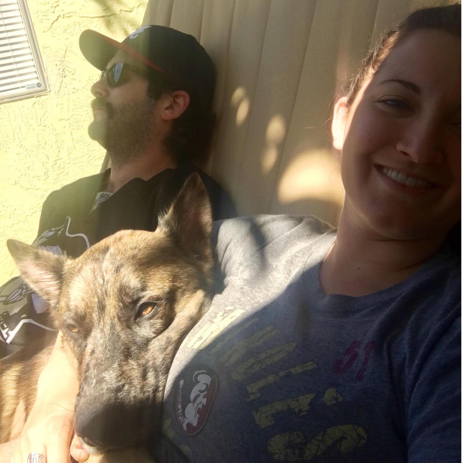 Hanging out in Vista (thanks for the hammock, Aunt Deb!) - 2017