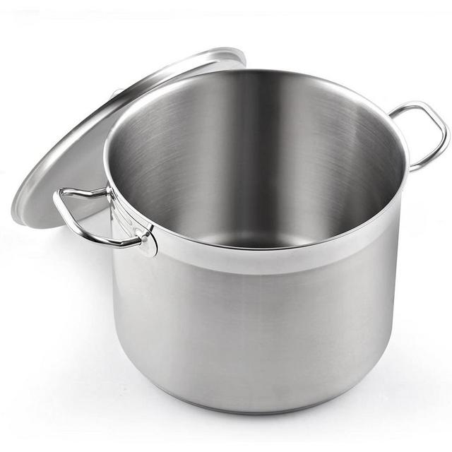 Professional Grade 20 qt. Stainless Steel Stock Pot with Lid