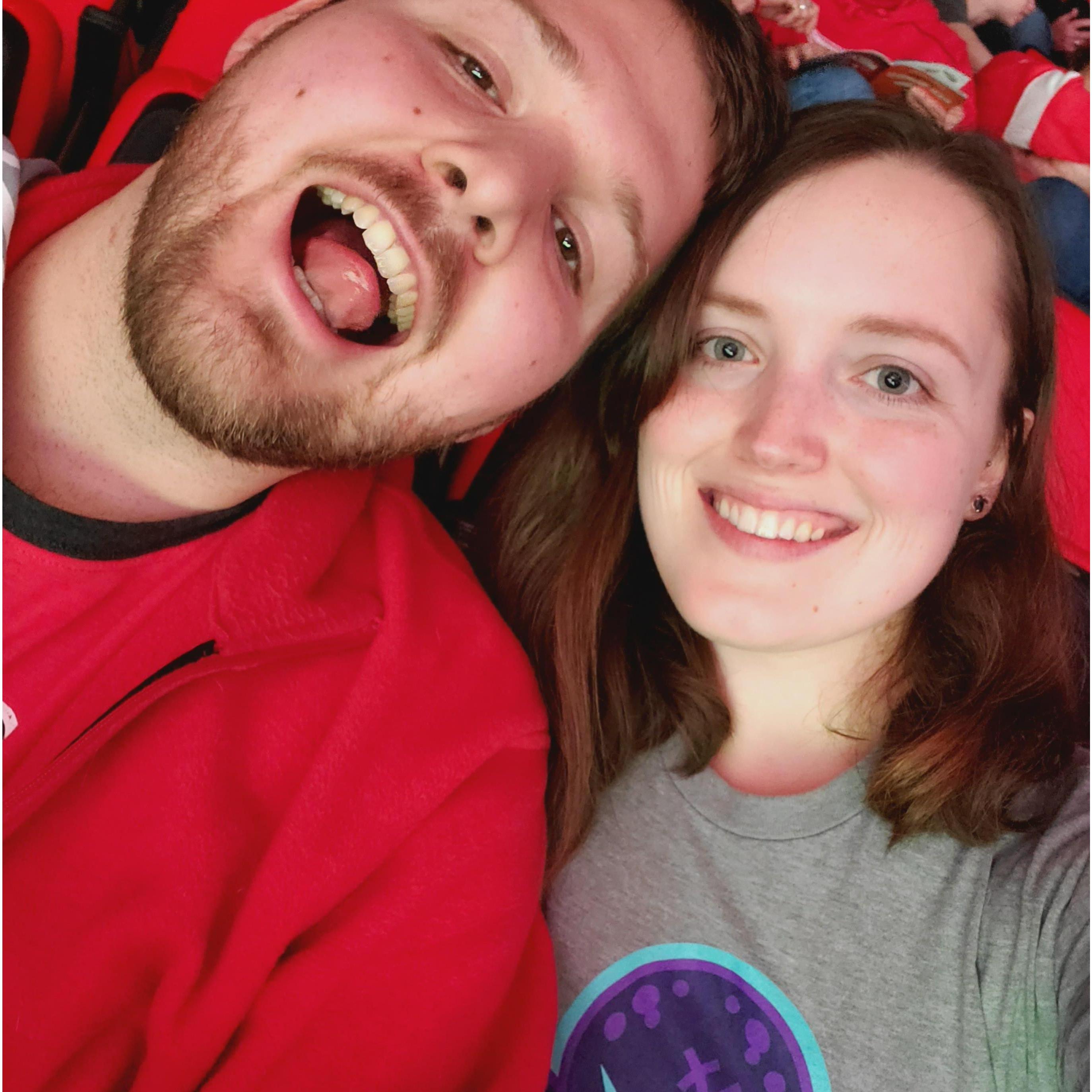 Our first Detroit Red Wings game! 3/2019