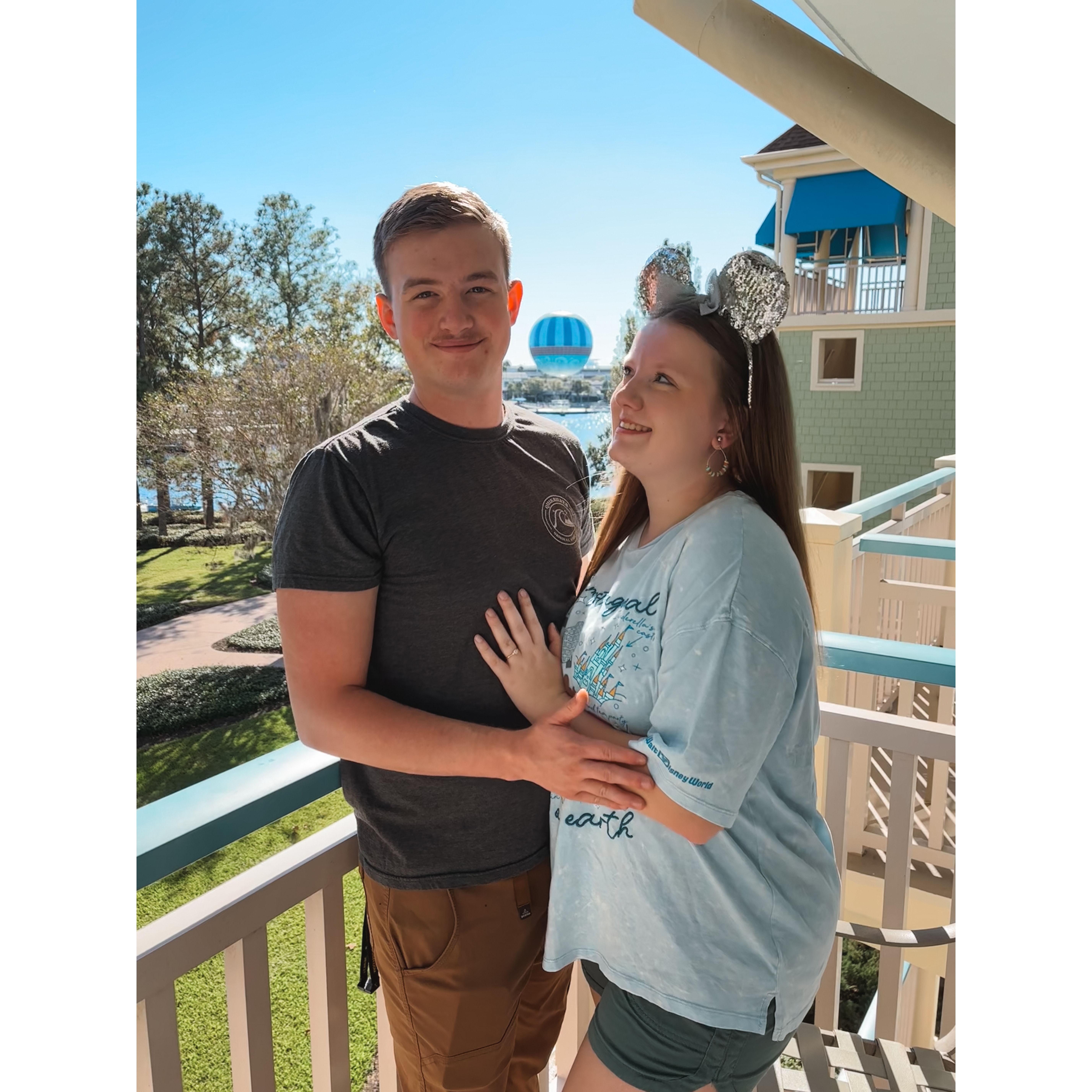 Our first day as an engaged couple!