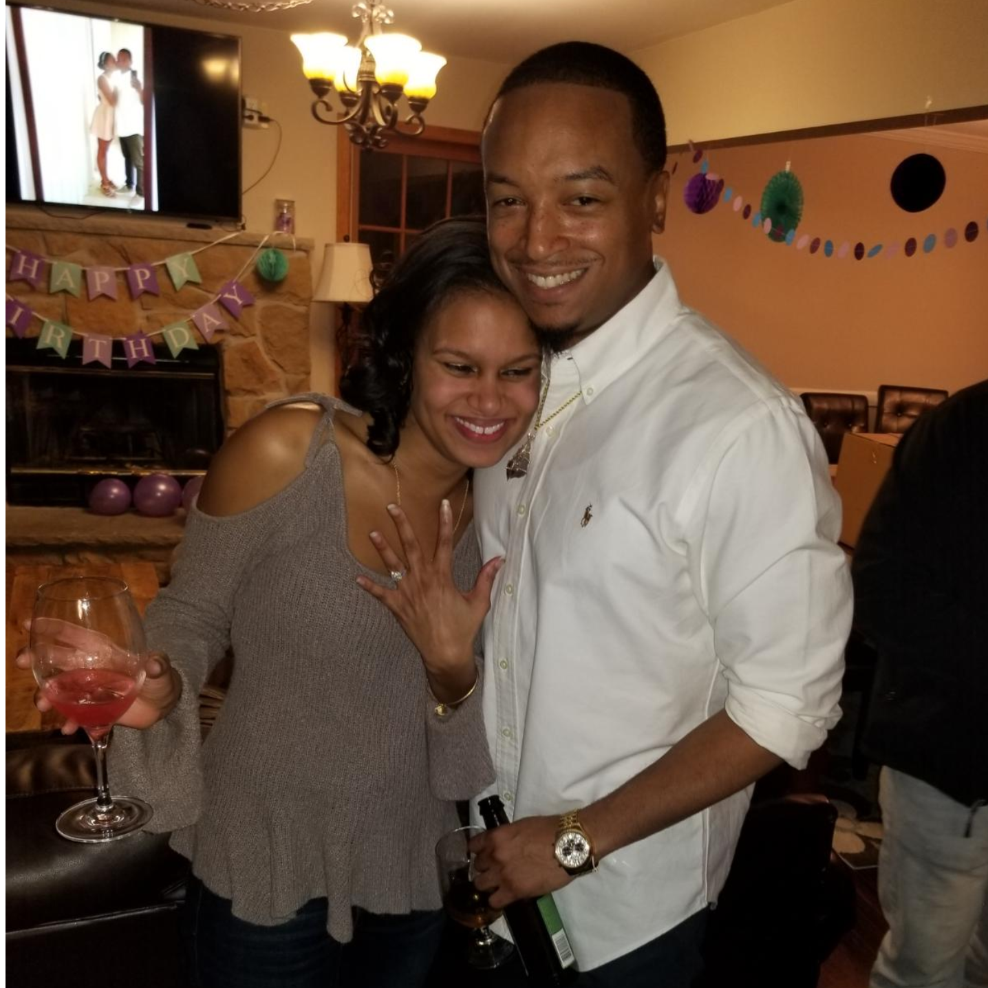 Right after D proposed!