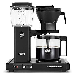 Moccamaster 53948 KBGV Select 10-Cup Coffee Maker, Matte Black, 40 ounce, 1.25l
