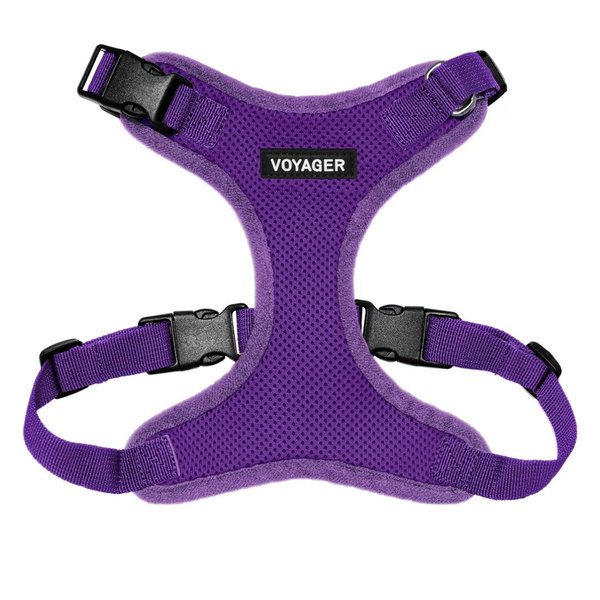 Best Pet Supplies Voyager Step-in Air Dog & Cat Harness Purple and Pink Size Small