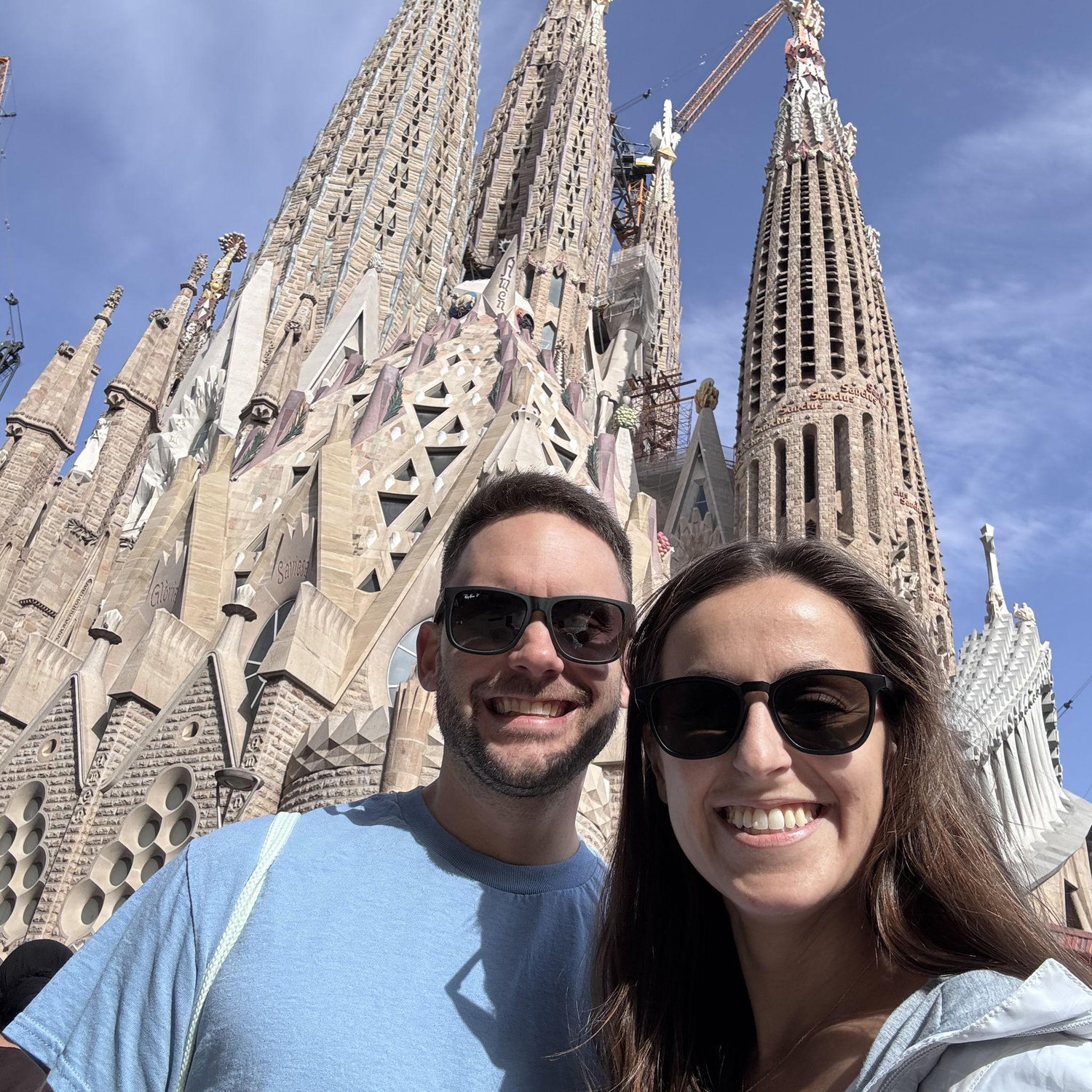 The Sagrada Familia! Steve's first time back in Barcelona since studying abroad 15 years ago! April 2026.