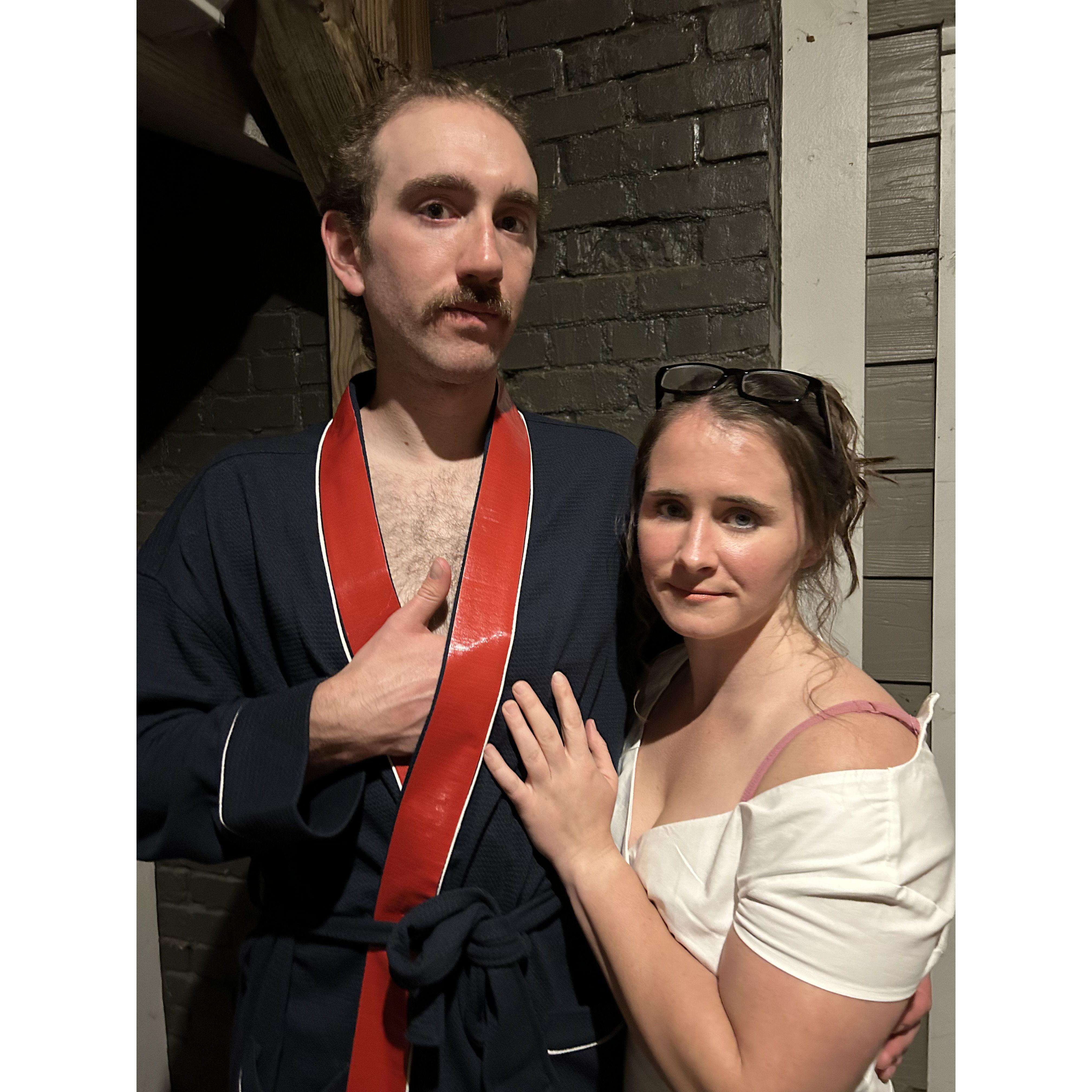 Halloween as Ron Swanson and Tammy 2 from Parks and Rec 10/29/22