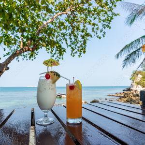 Drinks on the beach