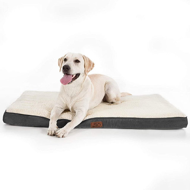 Bedsure Large Orthopedic Foam Dog Bed for Small, Medium, Large and Extra Large Dogs/Cats Up to 50/75/100lbs - Orthopedic Egg-Crate Foam with Removable Washable Cover - Water-Resistant Pet Mat
