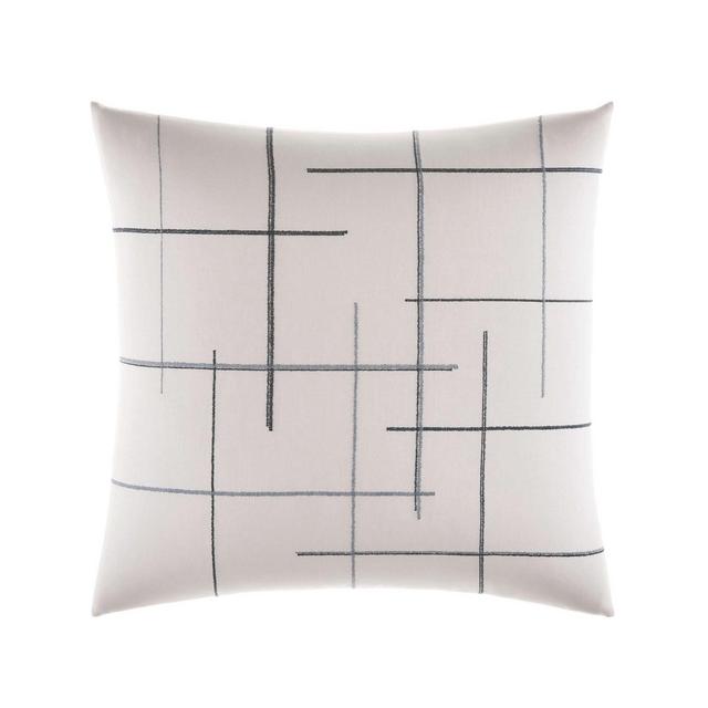 Vera Wang Shibori Grid White Zig Zag Grid European Sham