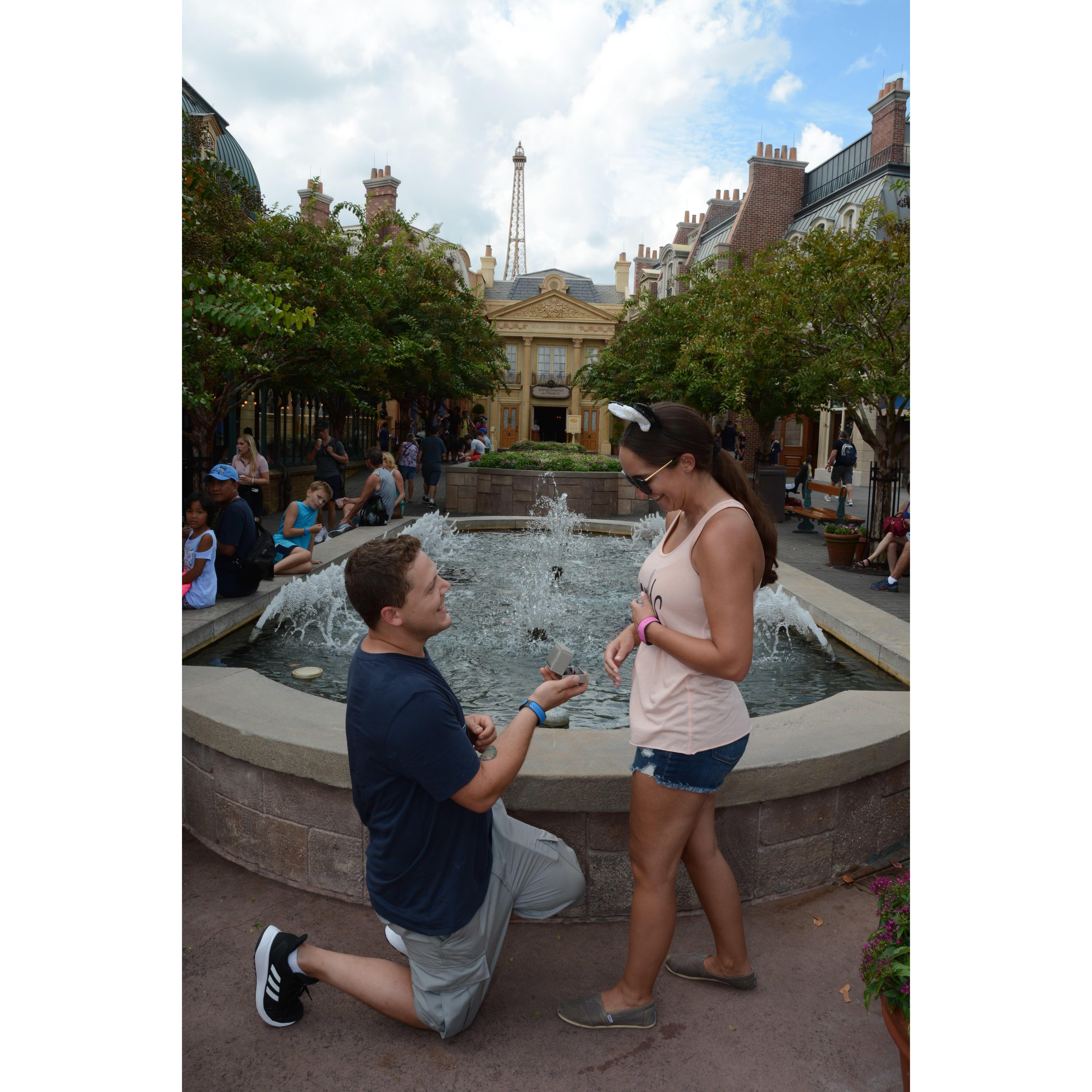 9/11/18 "I Said Yes" at Paris in Epcot