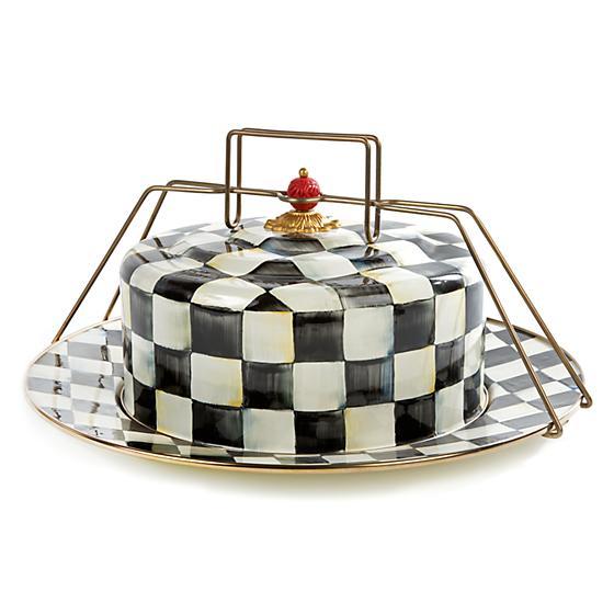 Courtly Check Enamel Cake Carrier