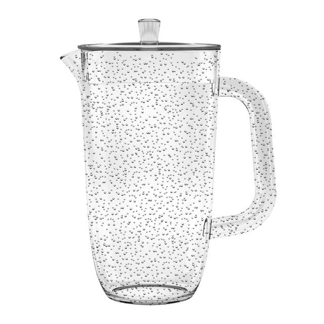 TarHong Bubble Pitcher with Lid, Clear, 100 oz., Premium Plastic, Set of 1