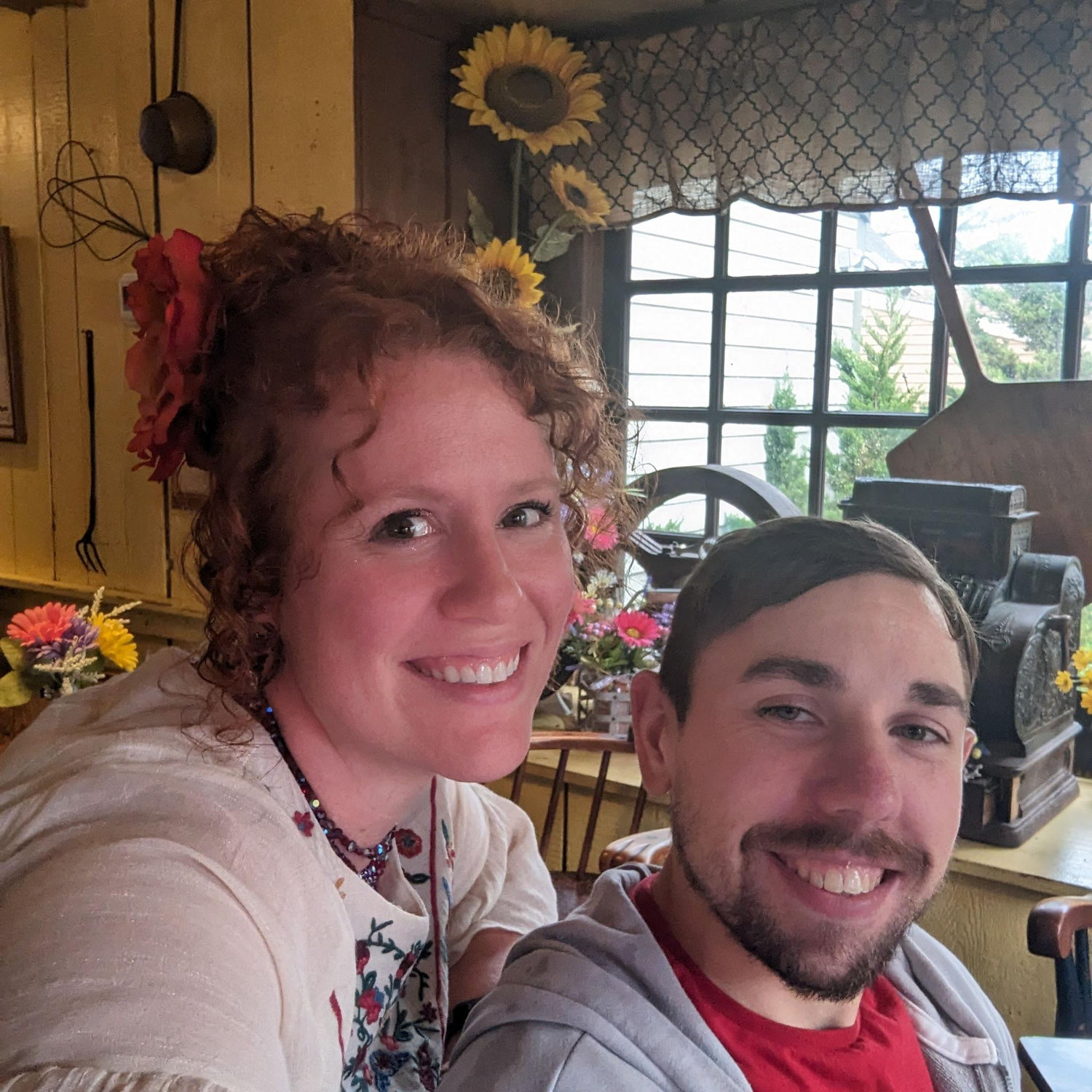 One of our earlier dates, a trip to Smithville!