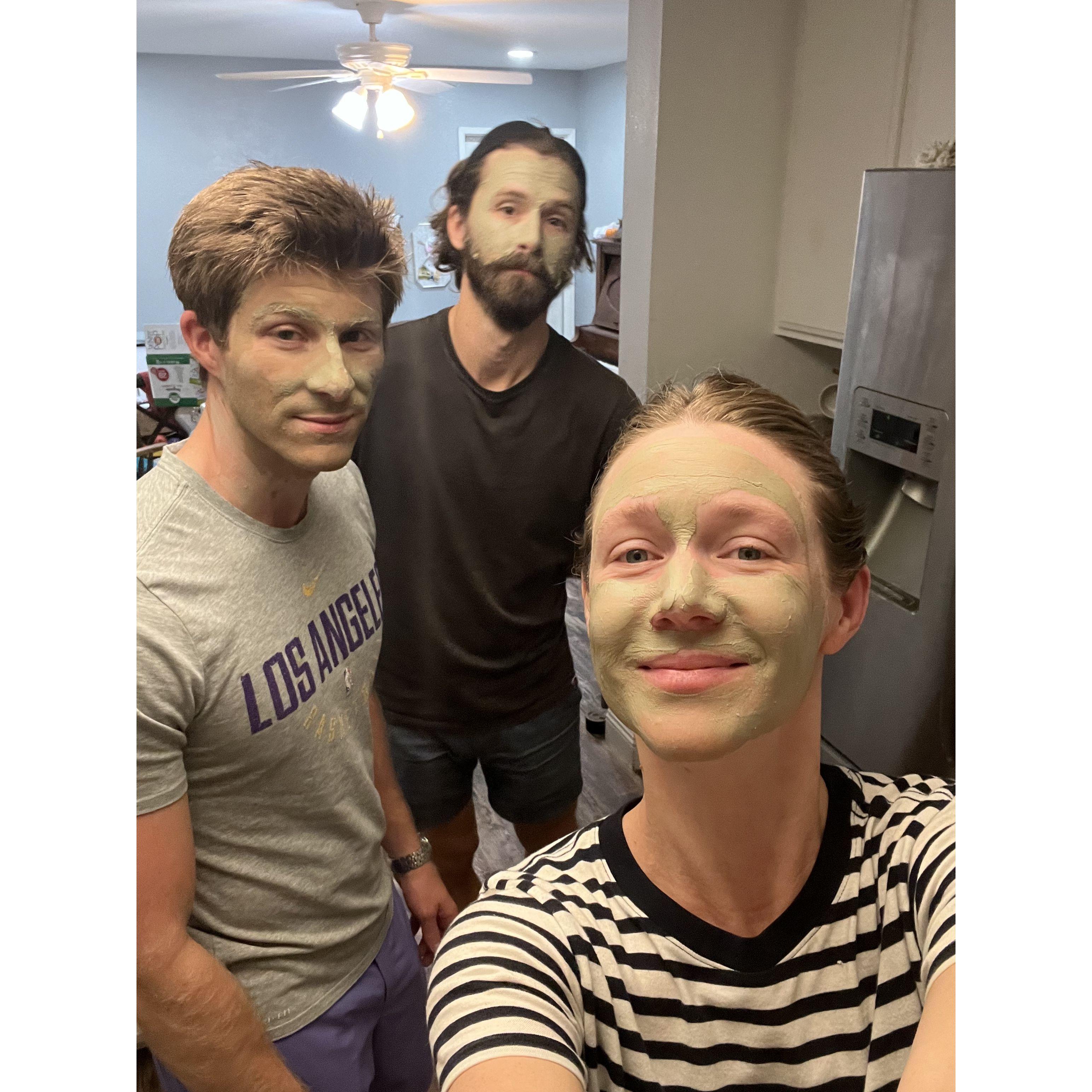 Self care with Nicole's brother in law, Daelan