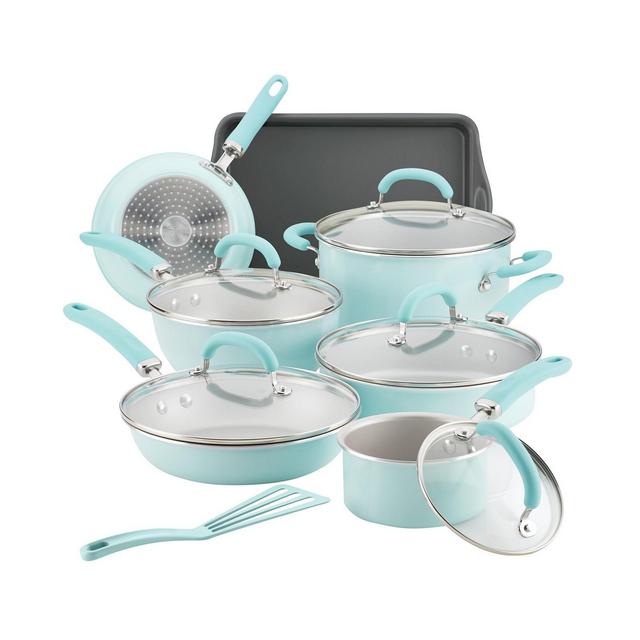 Rachael Ray Create Delicious Aluminum Nonstick 13-Pc. Cookware Set