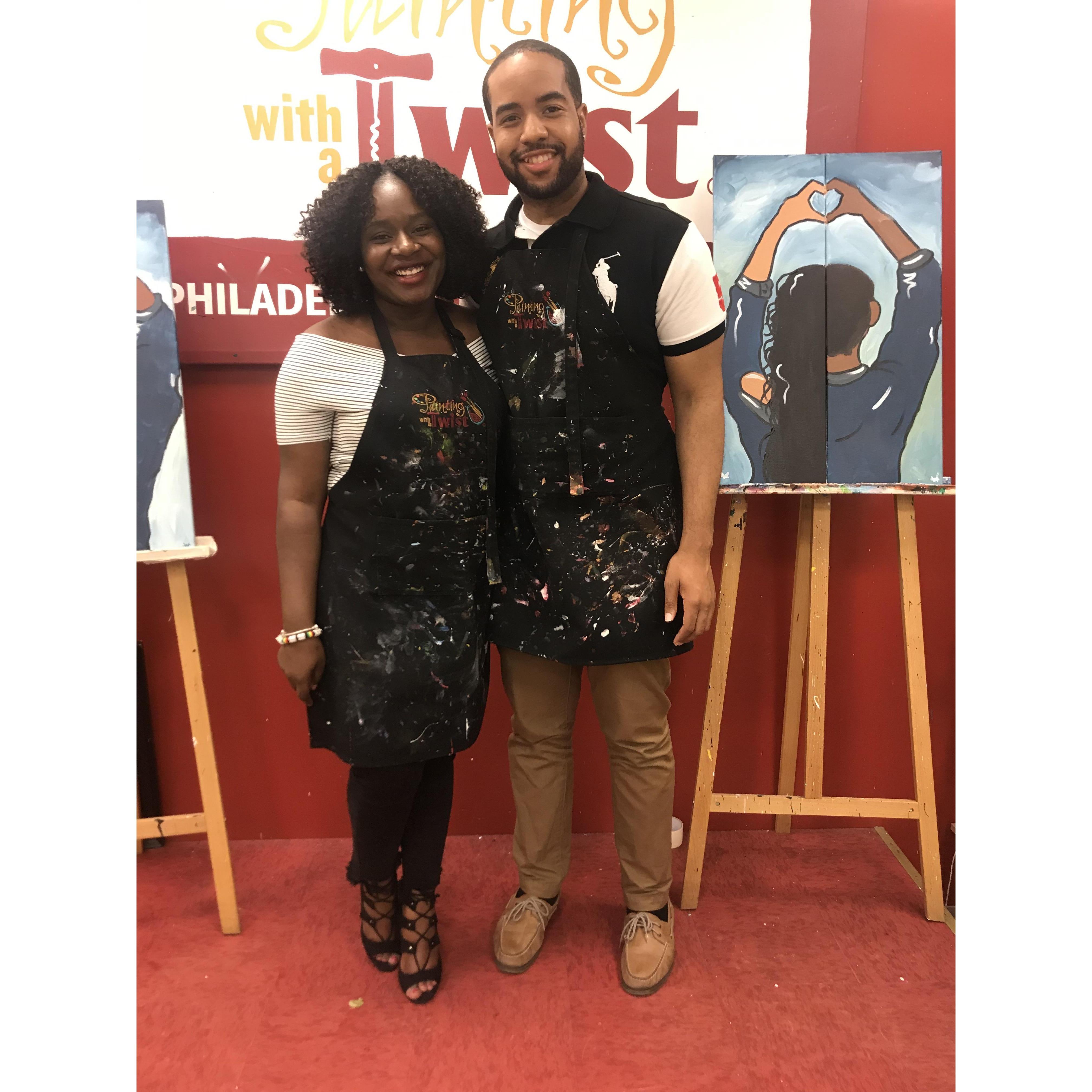 5/25/2019: Date night at Painting with a Twist.