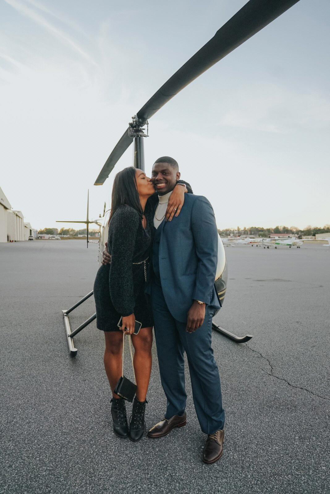 Denise & Tommy after SHE SAID YES!