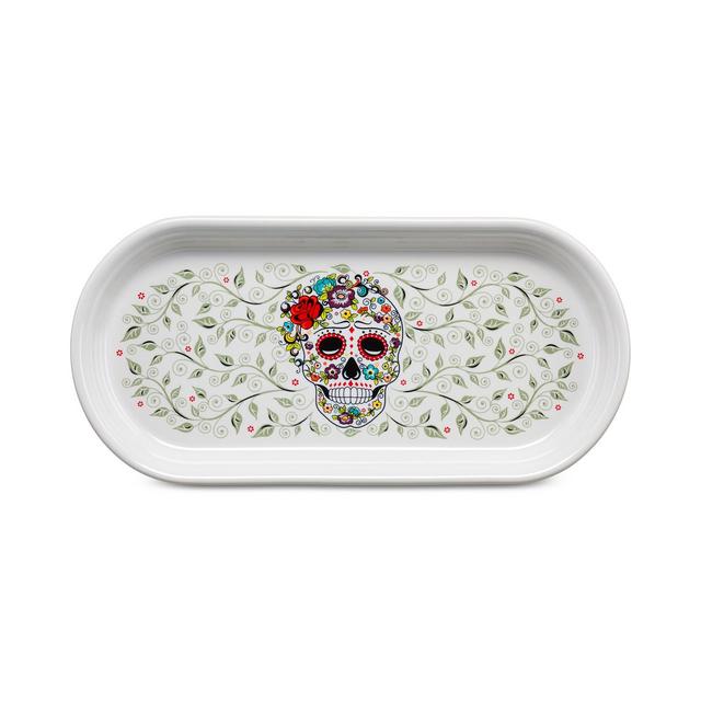 Fiesta Skull and Vine Sugar Bread Tray