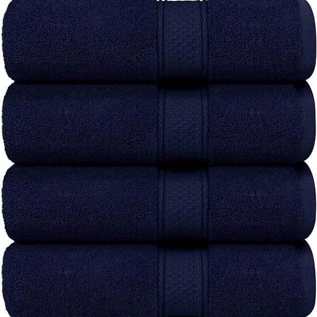 Utopia Towels - Bath Towels Set, Navy Blue - Luxurious 700 GSM 100% Ring Spun Cotton - Quick Dry, Highly Absorbent, Soft Feel Towels, Perfect for Daily Use (4-Pack)