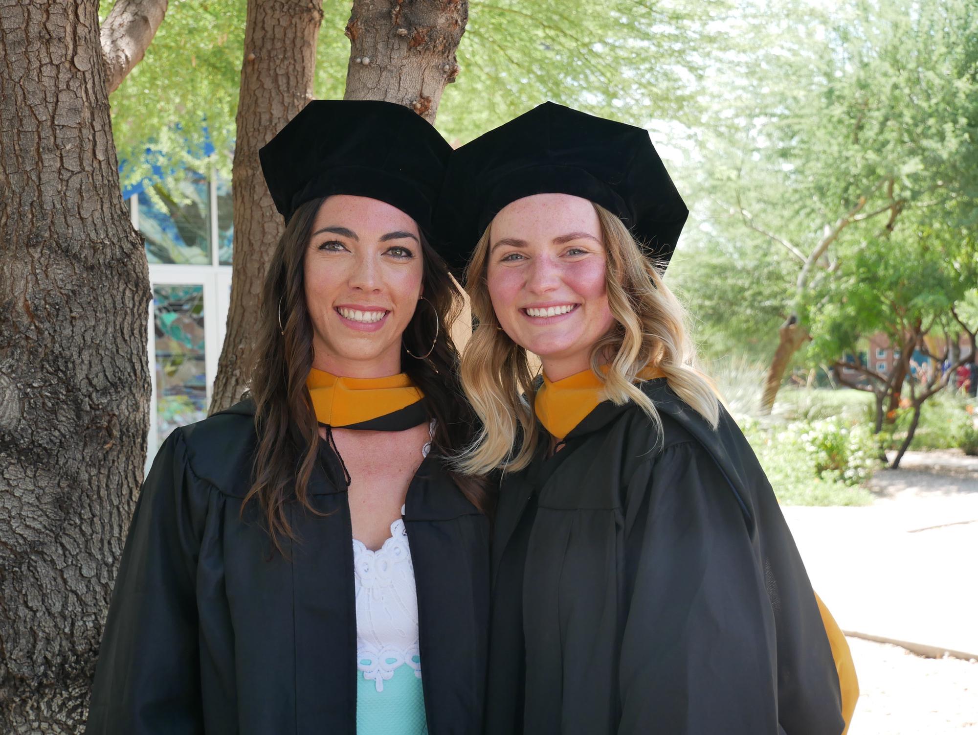 Rhi & Kyra at PA school graduation 2022