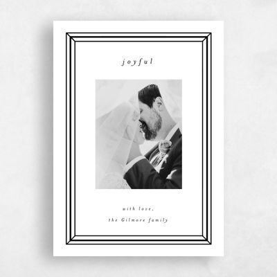 Black Holiday Card - Jingle Portrait