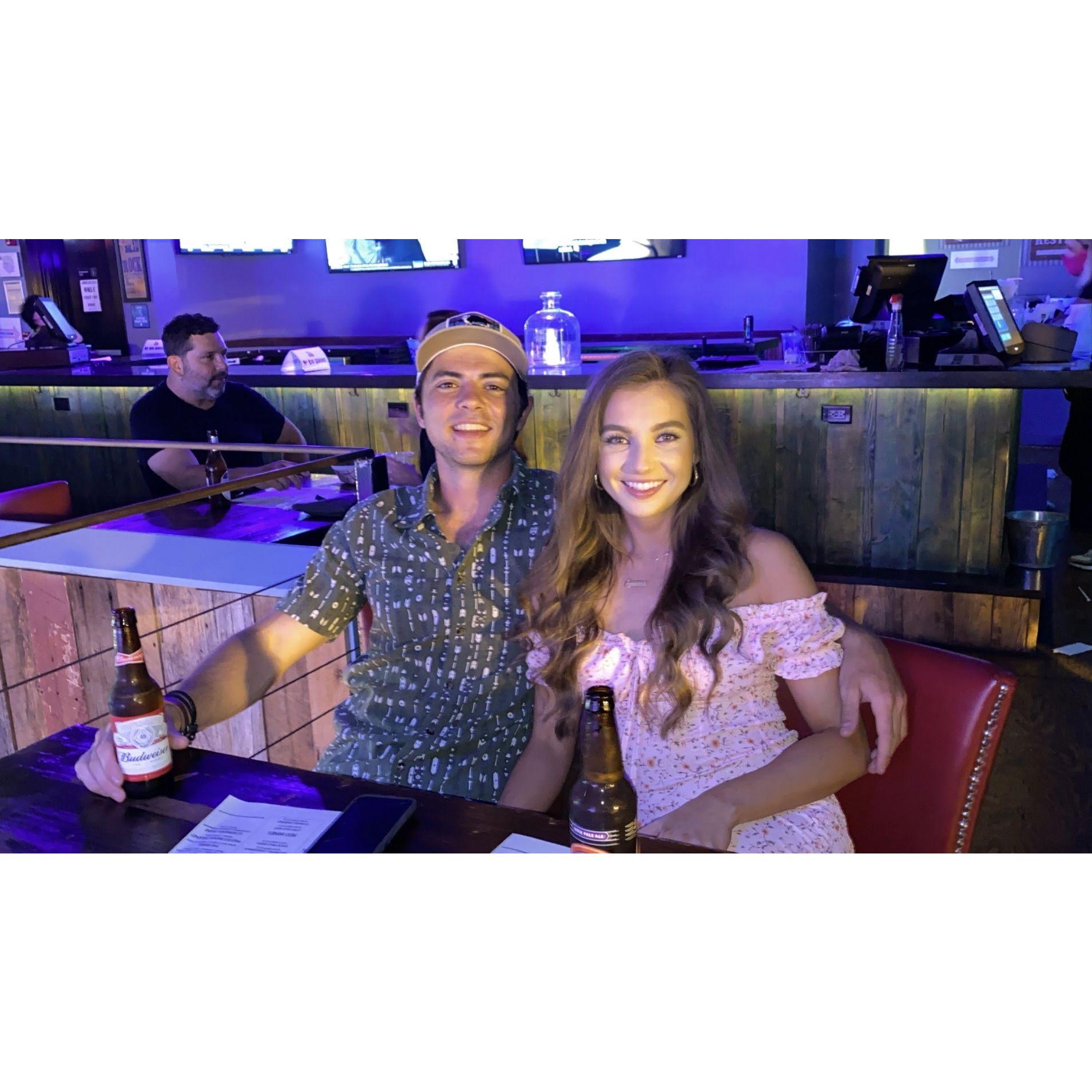 Our first date! In Nashville, TN during the pandemic