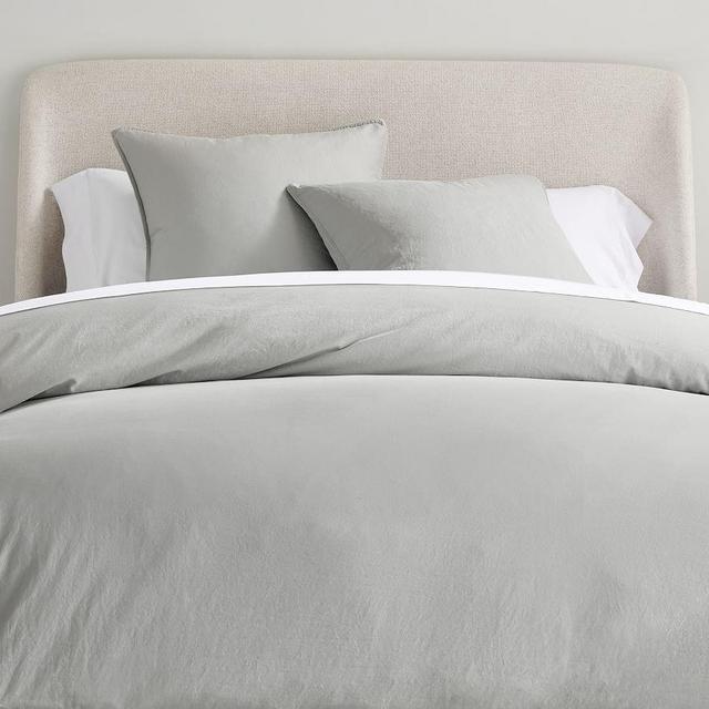 Mirage Dream Brushed Organic Cotton Sateen Duvet Cover, Full/Queen