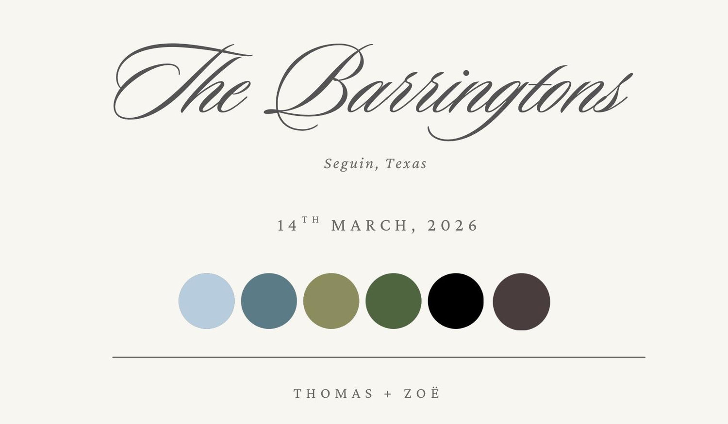 The Wedding Website of Tommy Barrington and Zoë Kunze