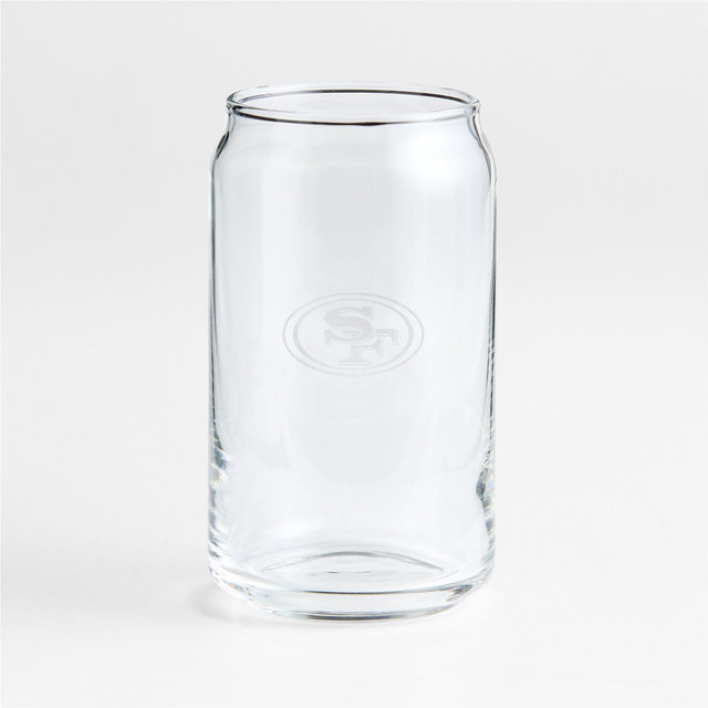 NFL San Francisco 49ers Beer Can 16-Oz. Glass, Set of 4