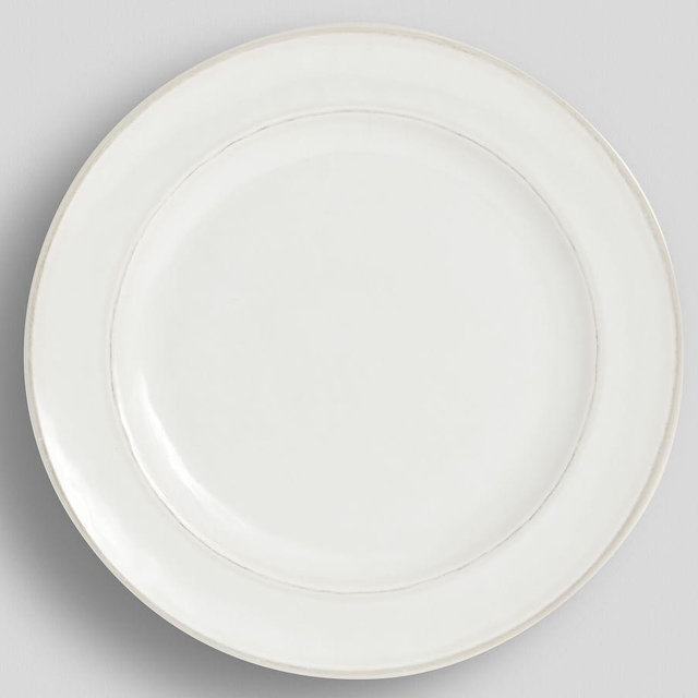 Cabana Melamine Salad Plate, Set of 4 - Stone