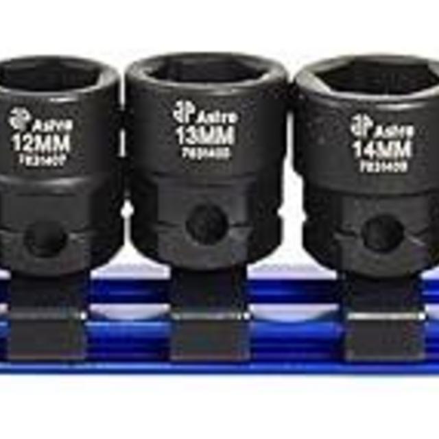 Astro Tools 78314 14-Piece 3/8" Drive Low Profile Nano Impact Sockets - Metric