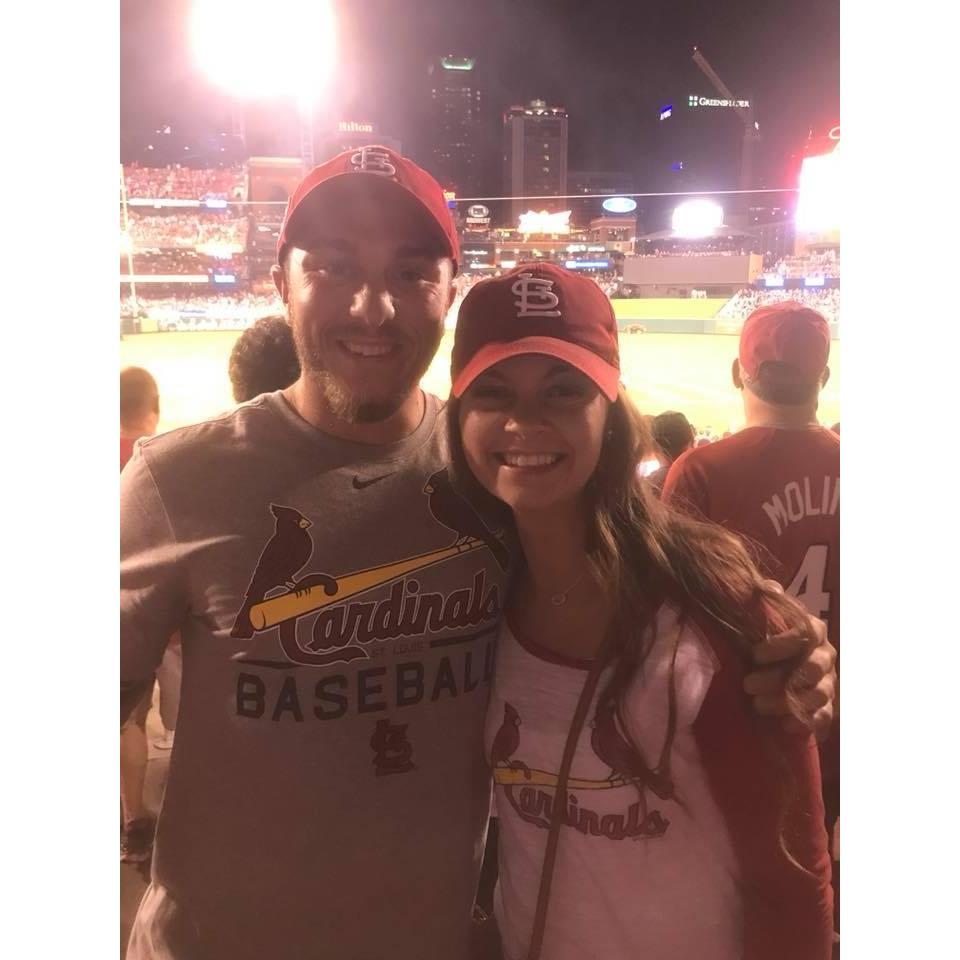 One of the many baseball games we've went to.