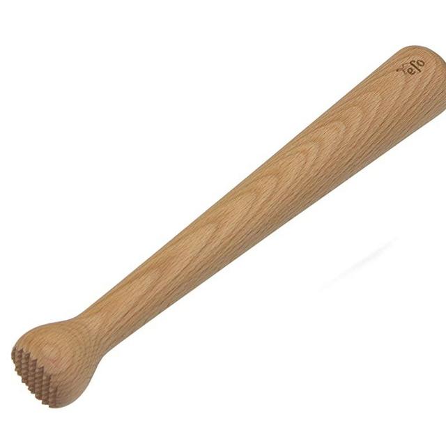 efo Wooden Muddler for Cocktails – Durable Wood Ice Crusher – Stylish Wooden Mojito Muddler Bar Tool – Handy Cocktail Muddler- Perfect Masher Kitchen Tool for Garlic Avocado Herbs and Fruits