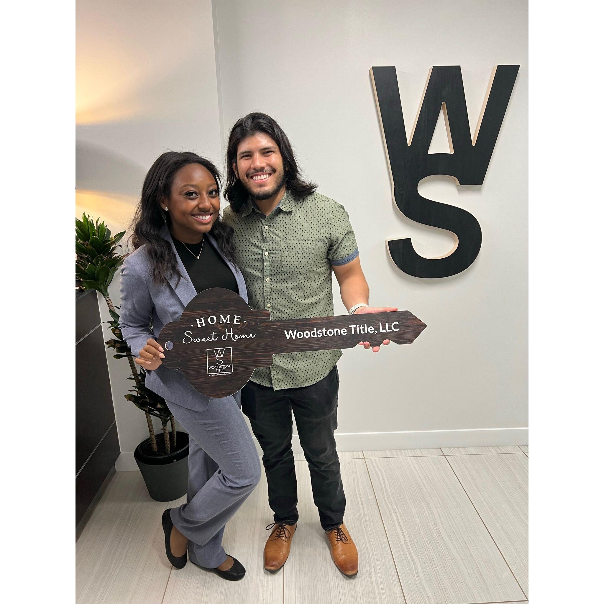We bought a house and signed the title!