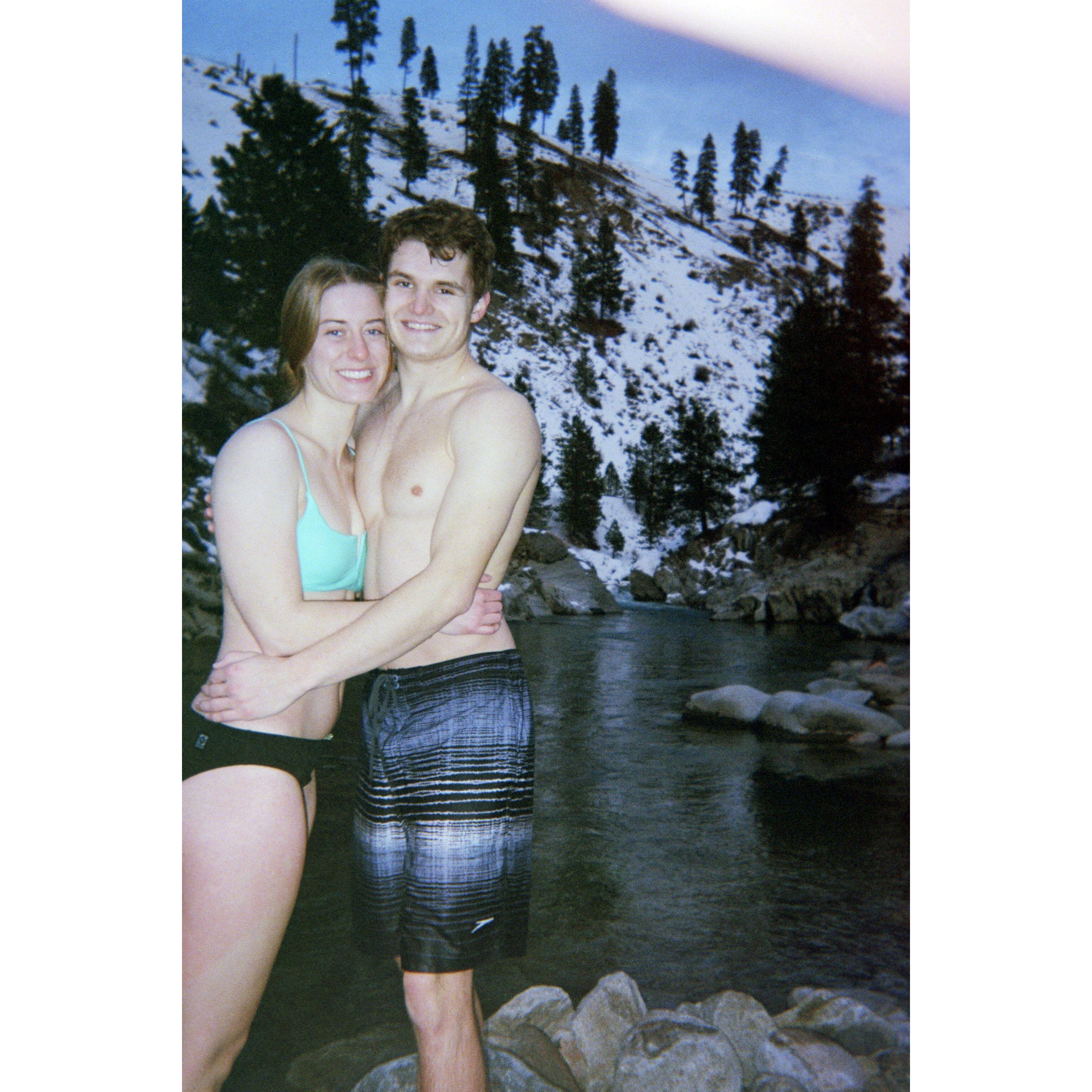 January 2023 - Noah's 21st birthday spent at Kirkham Hot Springs