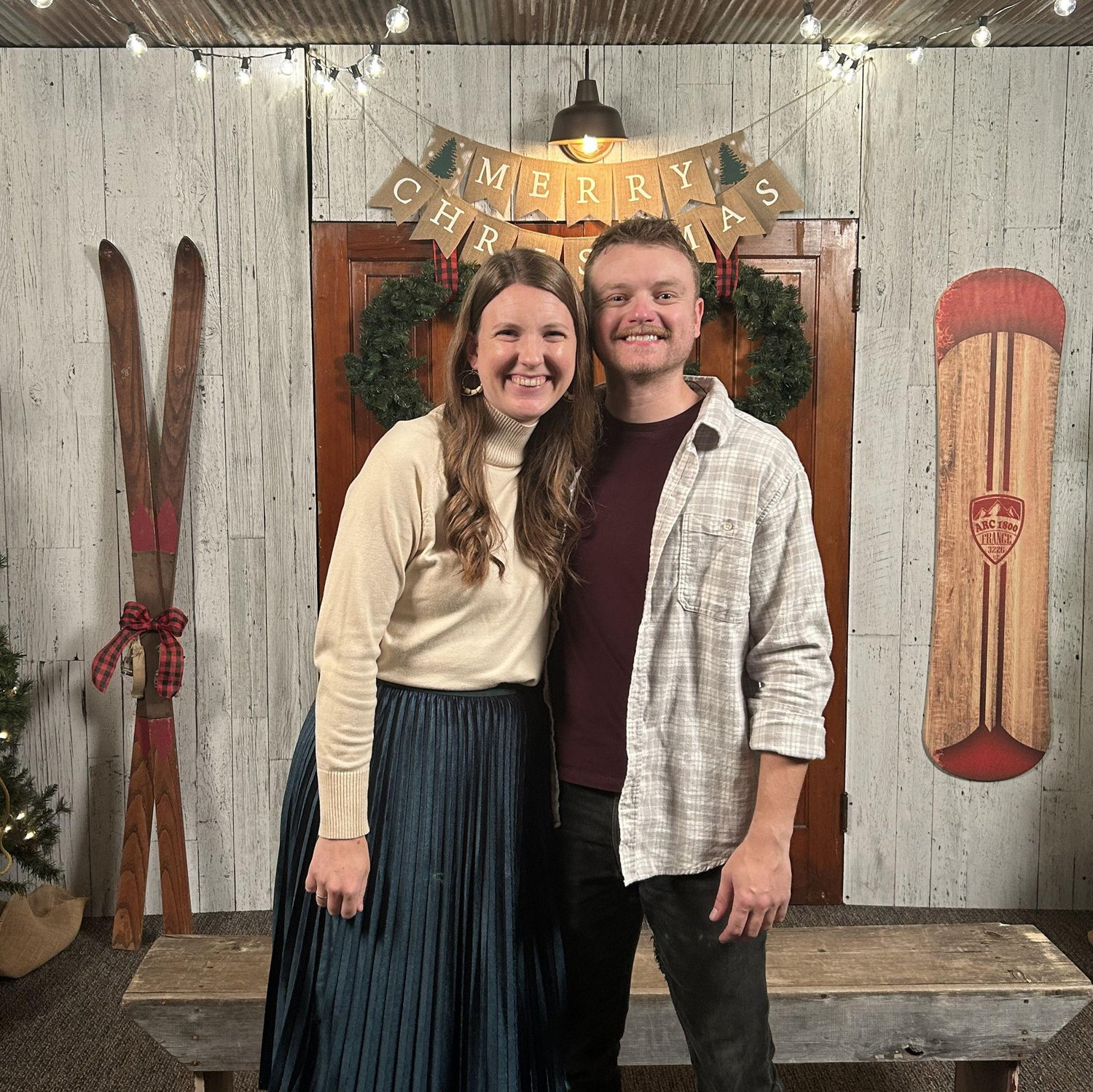 Serving at the Christmas Eve service together.
