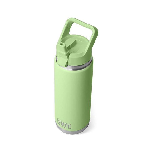 YETI Rambler 26 oz Bottle, Vacuum Insulated, Stainless Steel with Color Matching Straw Cap