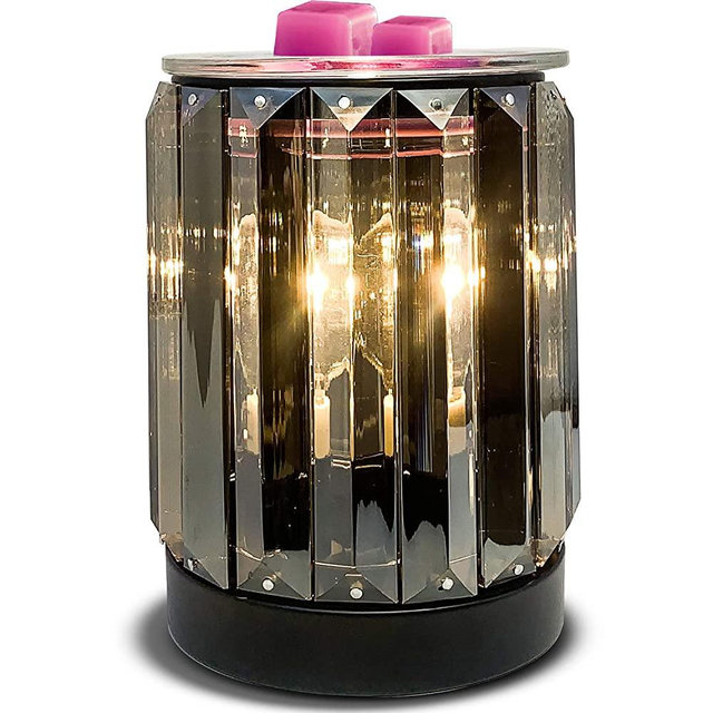 Leyoue Wax Melting Heater Electric Burning Wax Burner Electric Wax Essential Oil Warmer Incense Wax Melt Warmer Night Light Aroma Decorative Lamp for Gifts & Decor（Ironwork Crystal）