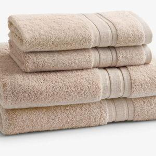 Turkish Cotton Bath Towel Set in Jute