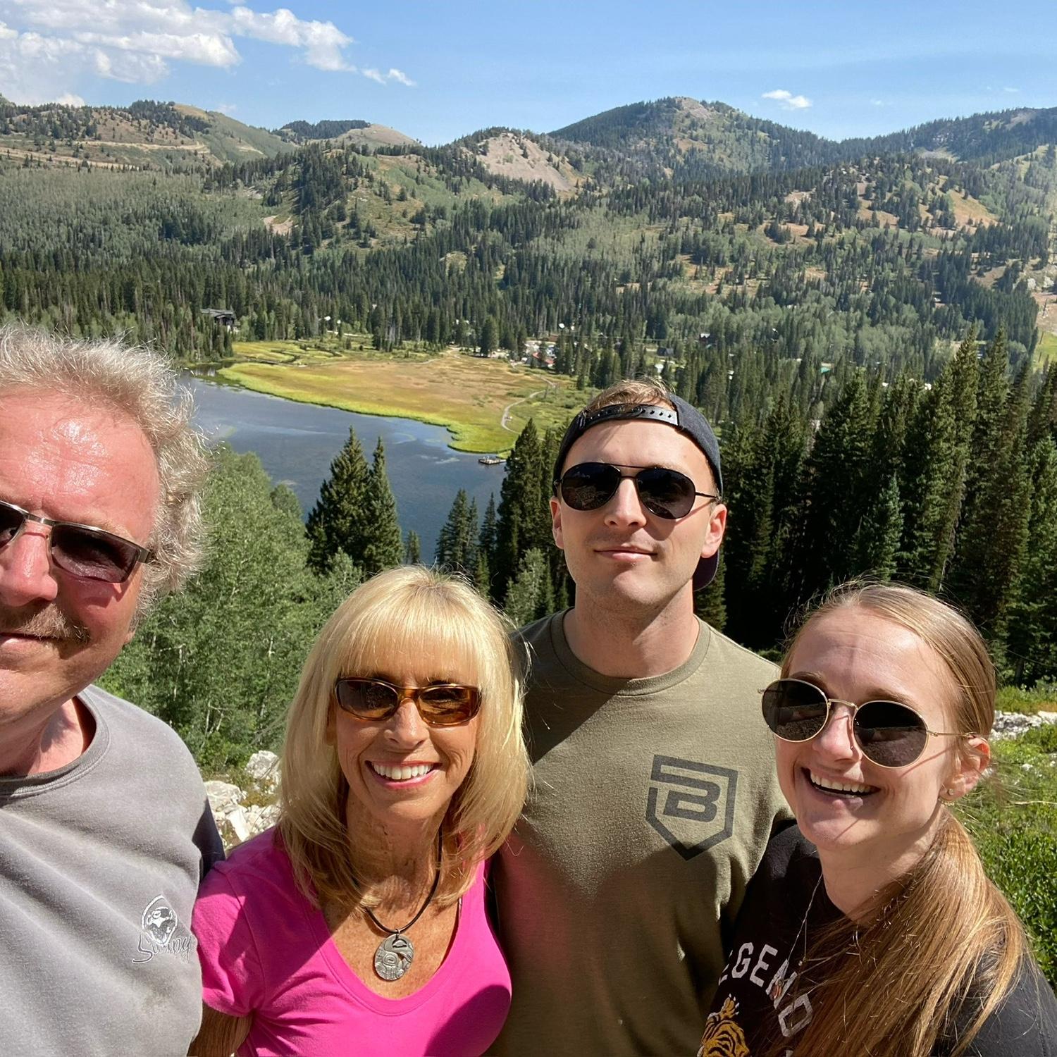 Hiking up Silver Lake. First time meeting Tyler’s family