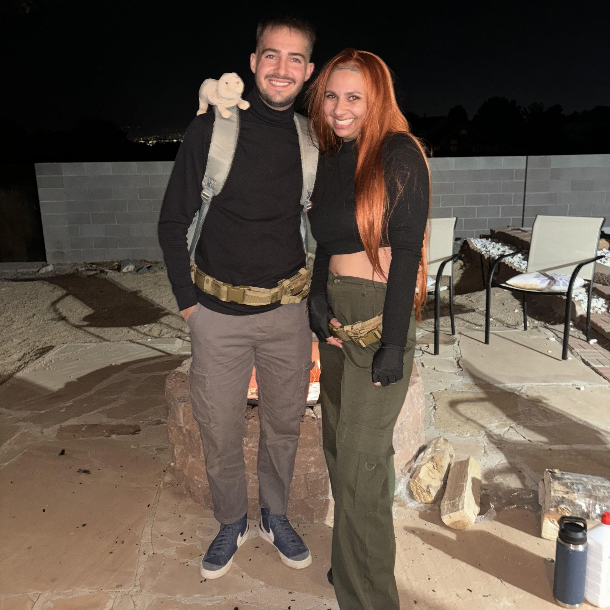 Halloween as Kim Possible and Ron Stoppable