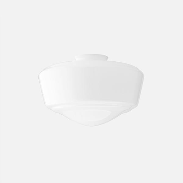 Traditional Schoolhouse Shade - 12" Opal