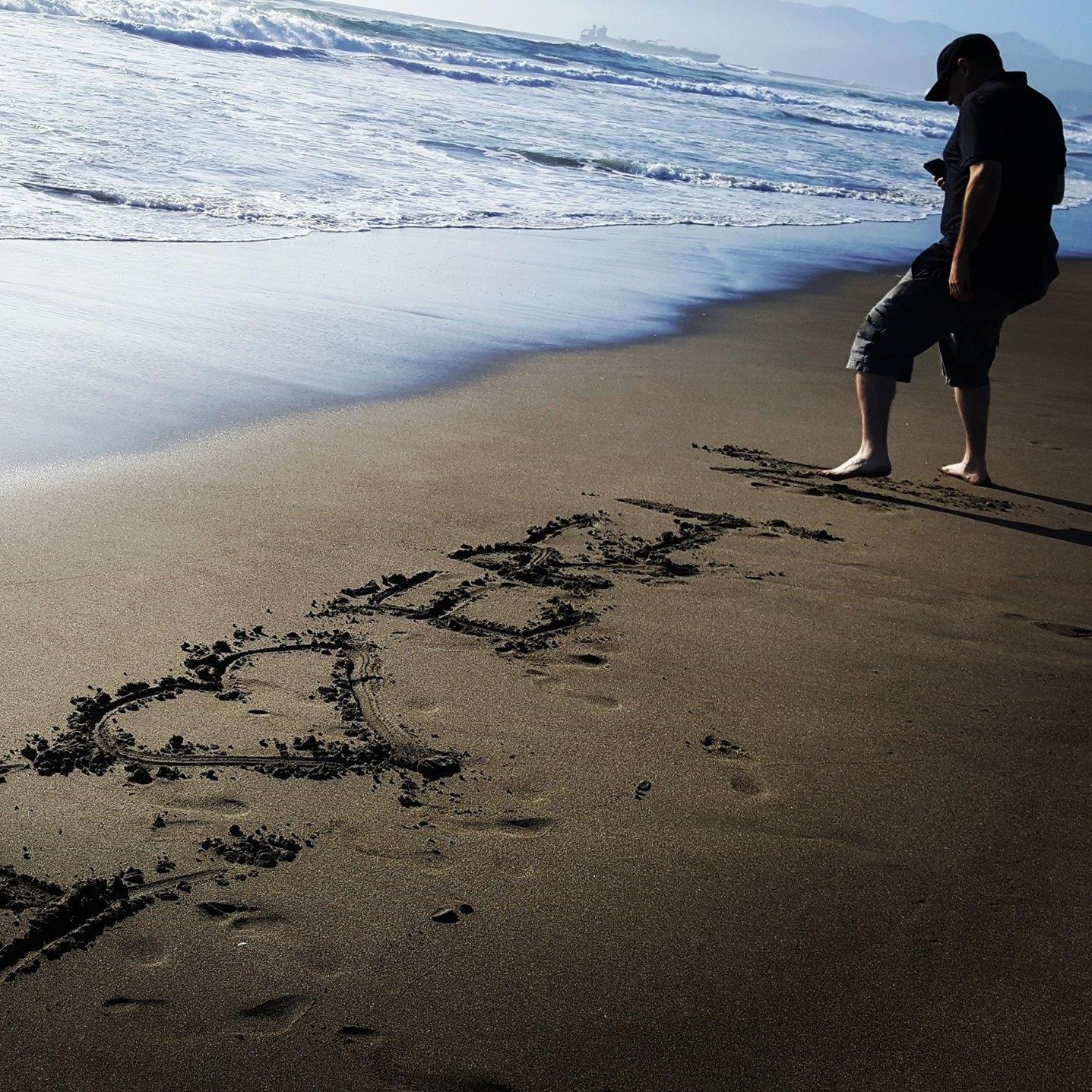 It is written in the sand...