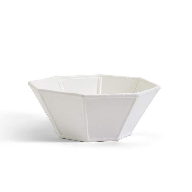 Two's Company Hampton Faux Bamboo Serving Bowl