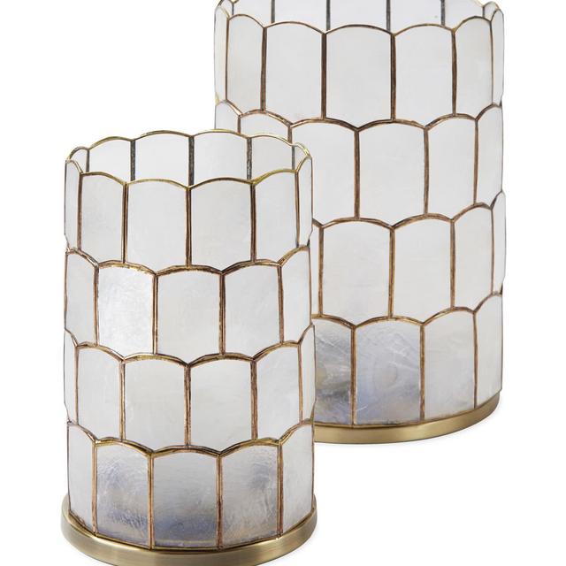 Scalloped Capiz Hurricane - Pillar